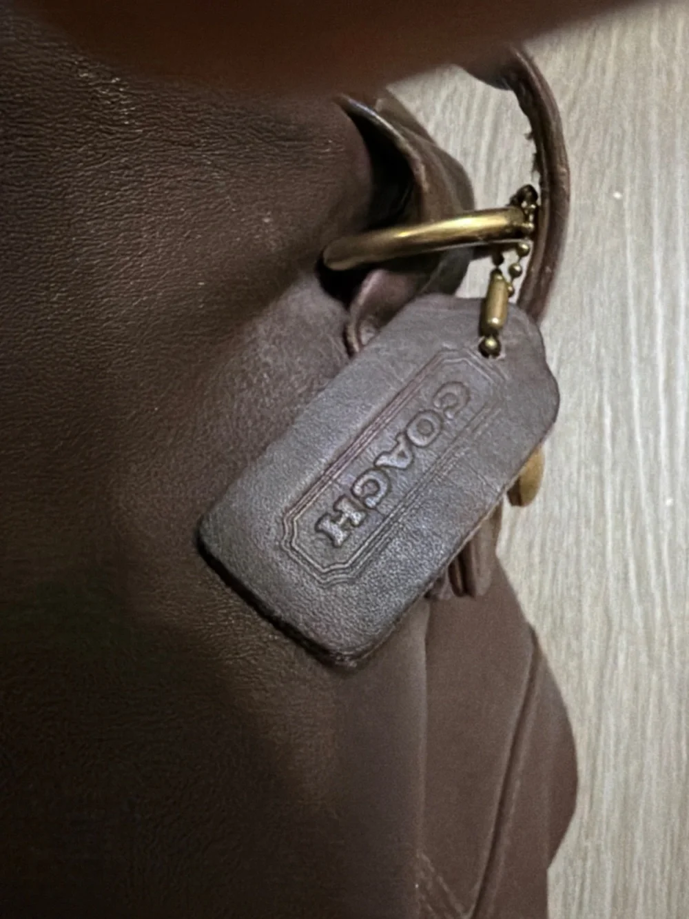 Coach Men's Brown Leather Duffel Bag - Picture 7 of 16